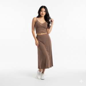 Lumière Lace™  Lace Trim Crop Tank