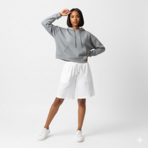 Hearthside Craft™ Fleece-Lined Crop Hoodie