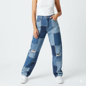 Artisan Blend™ Patchwork Baggy Jeans