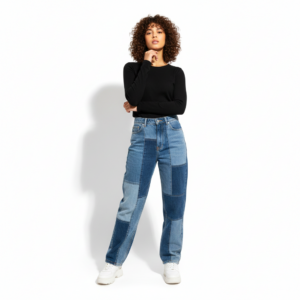 Collage Craft™ Patchwork Loose Jeans