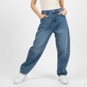 STREETVAULT™ Mid Waist Baggy Jeans