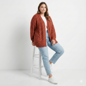 Alpine Lodge™  Oversized Cable Knit Cardigan