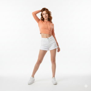 Kinetik Threads™ "The Second Skin" Fitted Crop Hoodie