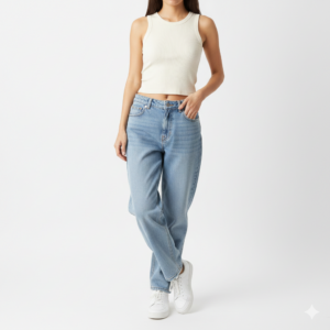 LOWERA™ Low Rise Baggy Jeans