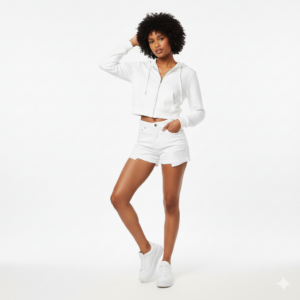 Aura Dynamics™  Zip-Up Crop Hoodie