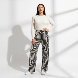 ModernaPrint™ Geometric Palazzo Pants