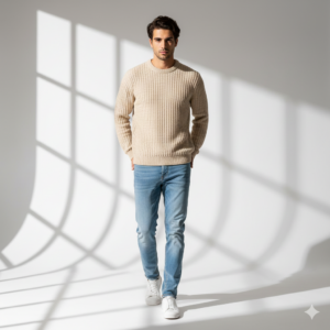 AnchorKnit™ Fisherman Rib Sweater