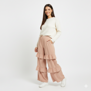 CascadeFlair™ Tiered Ruffle Hem Pants